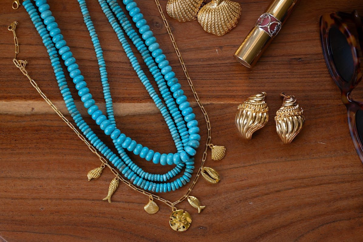 Harbour Charm Necklace - 18k Gold Plated - Belle of the Ball Collection