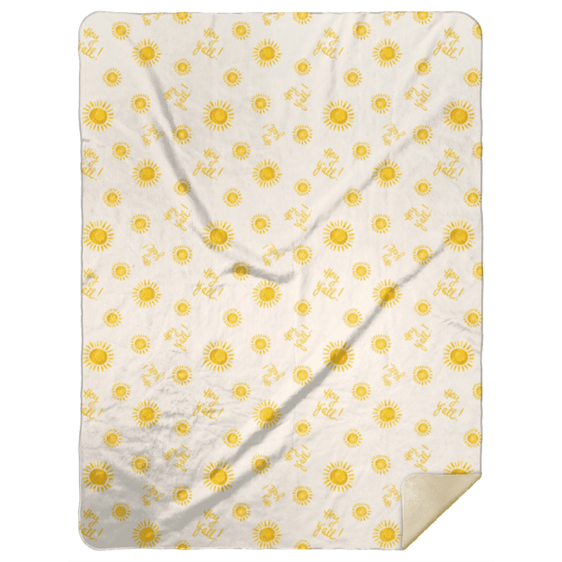 Hey Y'all Plush Throw Blanket 60x80 Meaningful Reminder of Home