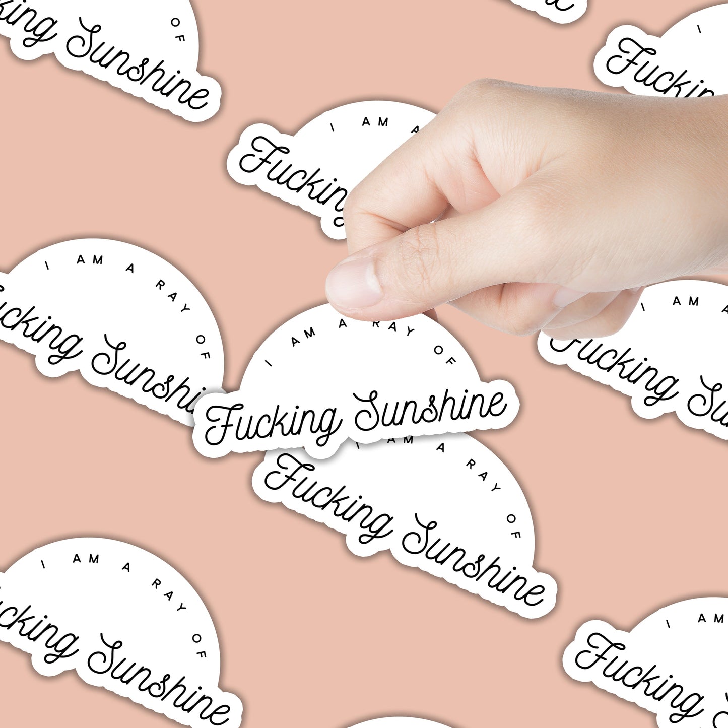 I am a ray of fucking sunshine Sticker