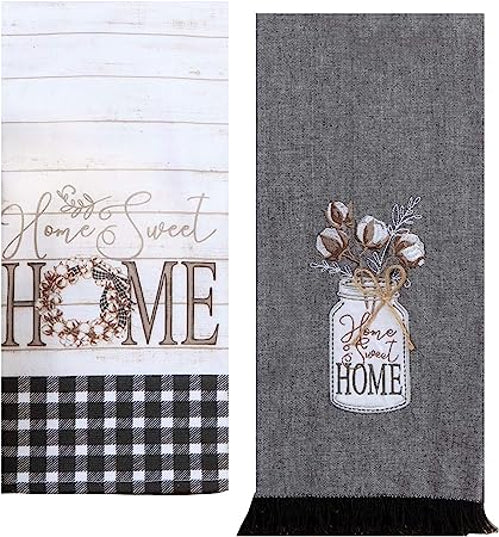 Farmhouse Home Sweet Home Set of 2 Kitchen Towels