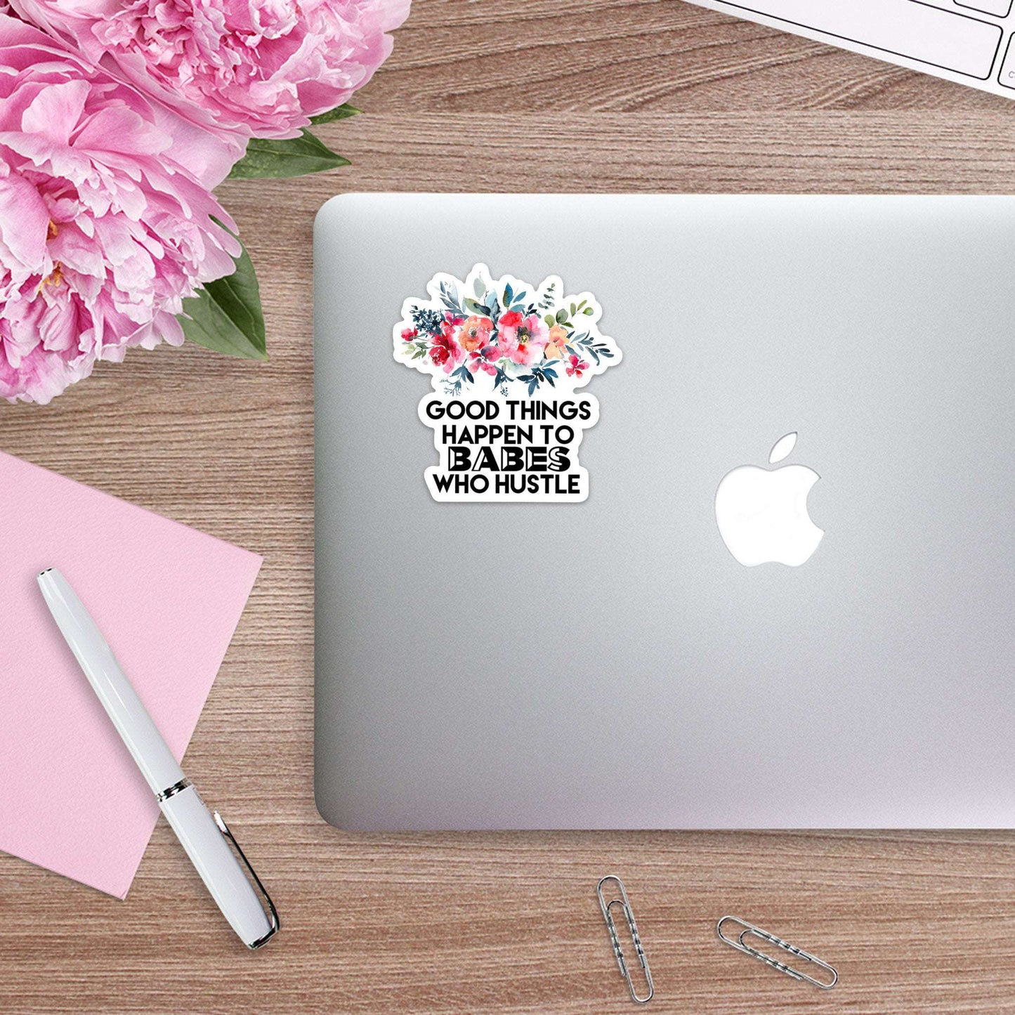 Good Things Happen to Babes Who Hustle Sticker