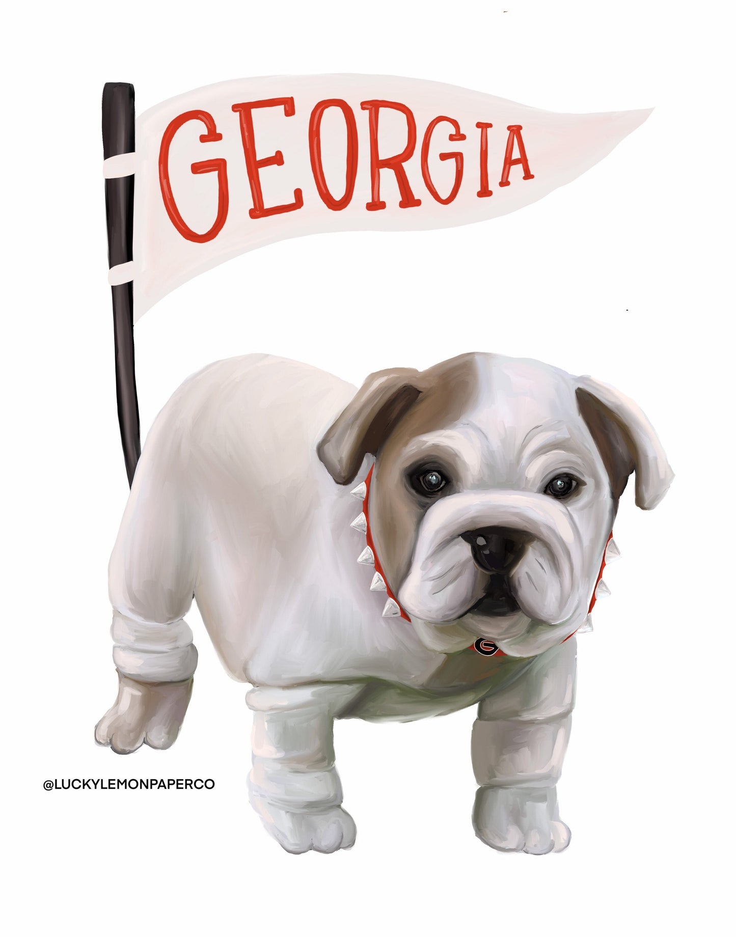 Georgia Bulldog Nursery or Playroom Art