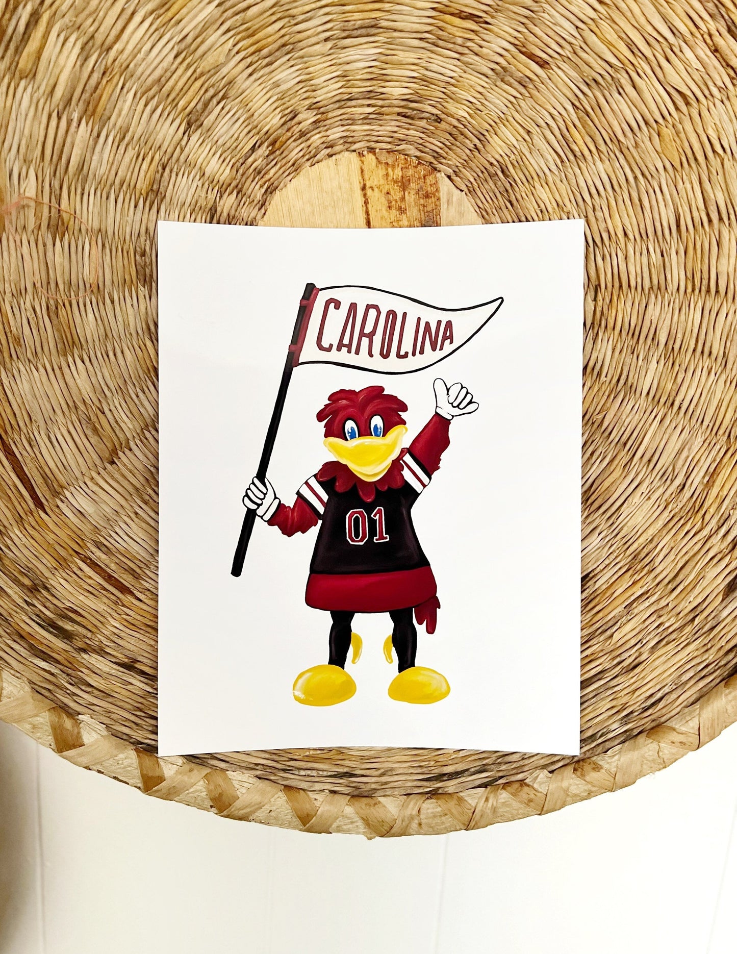 USC Gamecocks Cocky Print