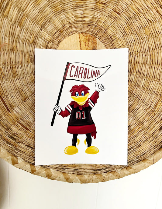 USC Gamecocks Cocky Print