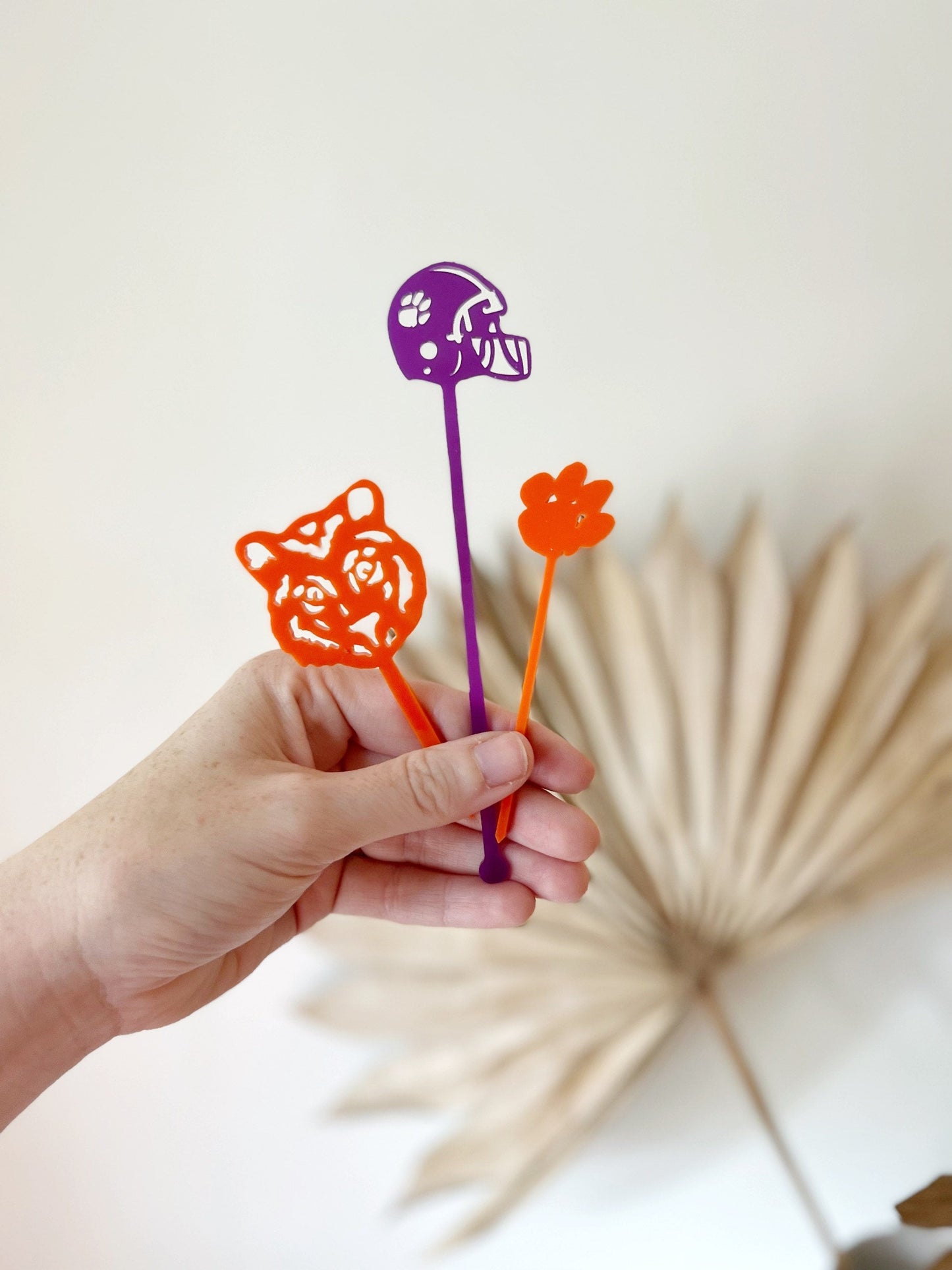 Clemson Tailgate Set - Stir Sticks, Cupcake Toppers, and Food Picks
