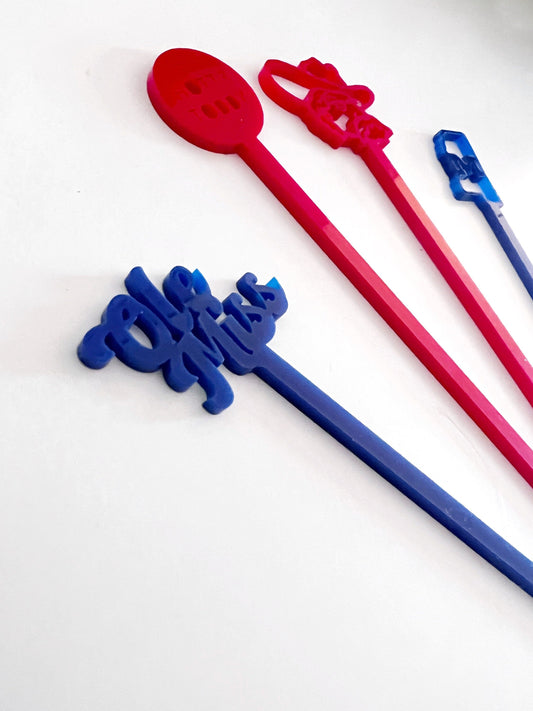 Ole Miss Stir Stick Set
