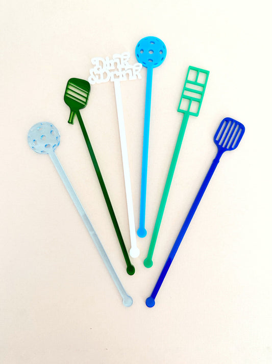 Pickleball Stir Stick Set - Blue