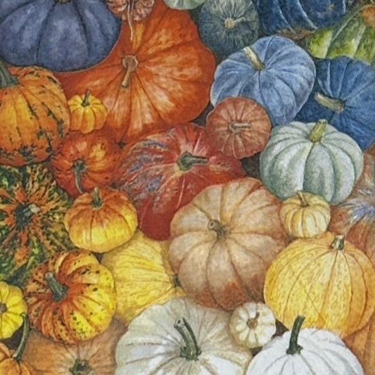 Decoupage Napkins Fall Pumpkin Patch Thanksgiving Halloween Orange Yellow Blue Cocktail Paper Crafts Cardmaking