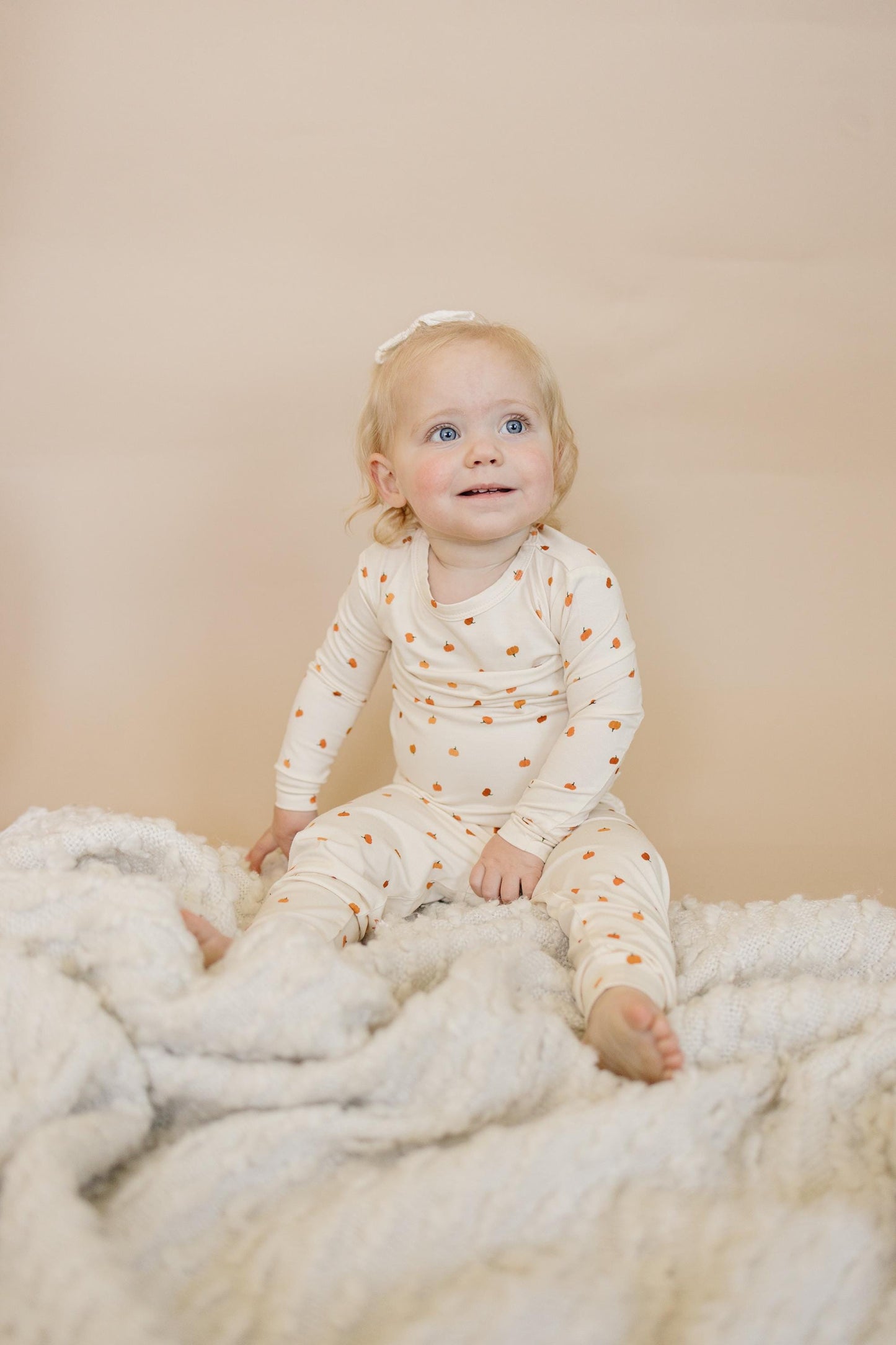 Little Pumpkin 2pc Bamboo Pajamas - Toddler and Kids Fall PJs