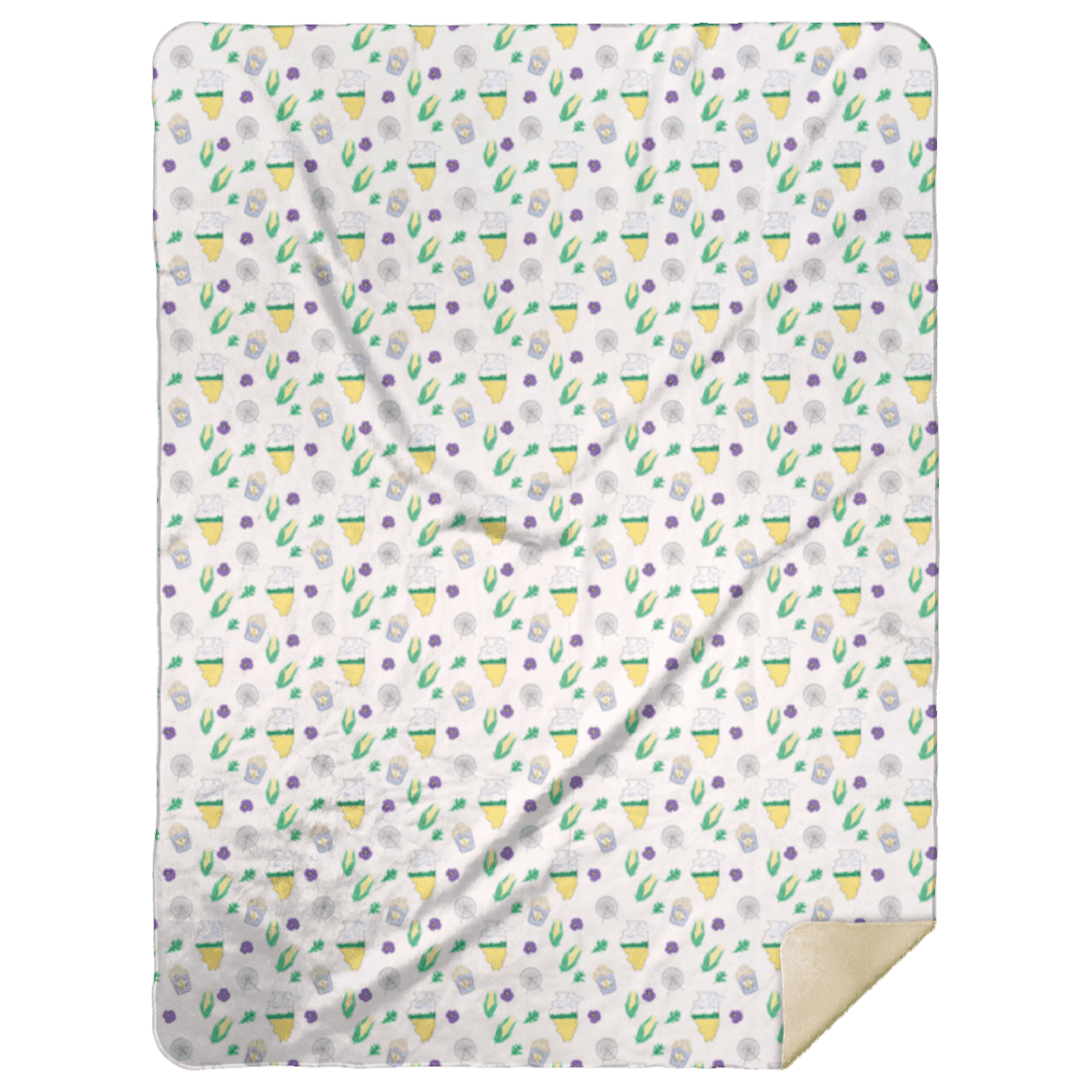 Illinois Plush Throw Blanket 60x80 Meaningful Reminder of Home