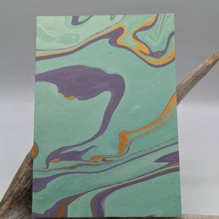 Orchid Marbled Paper Journal