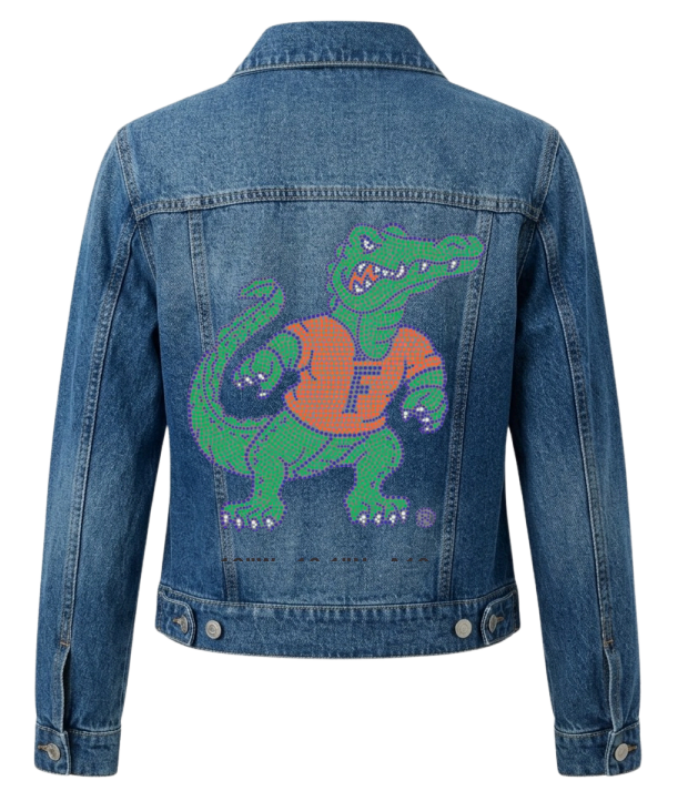 University of Florida Full Gator Blue Denim Jacket
