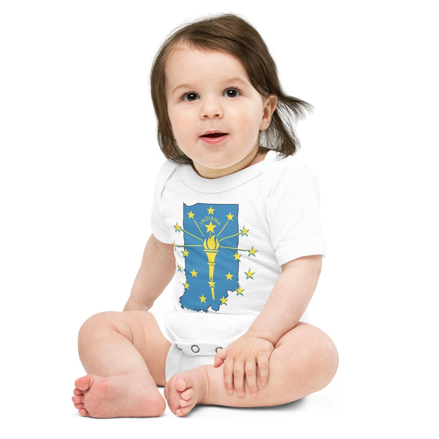 Indiana Baby short sleeve onesie Soft Cotton Newborn Outfit