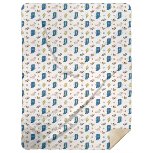 Indiana Plush Throw Blanket 60x80 Hometown Keepsake for Home