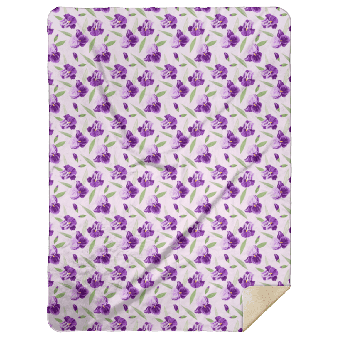 Iris Plush Throw Blanket 60x80 Soft Hometown Home Accent