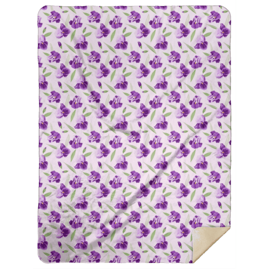Iris Plush Throw Blanket 60x80 Soft Hometown Home Accent
