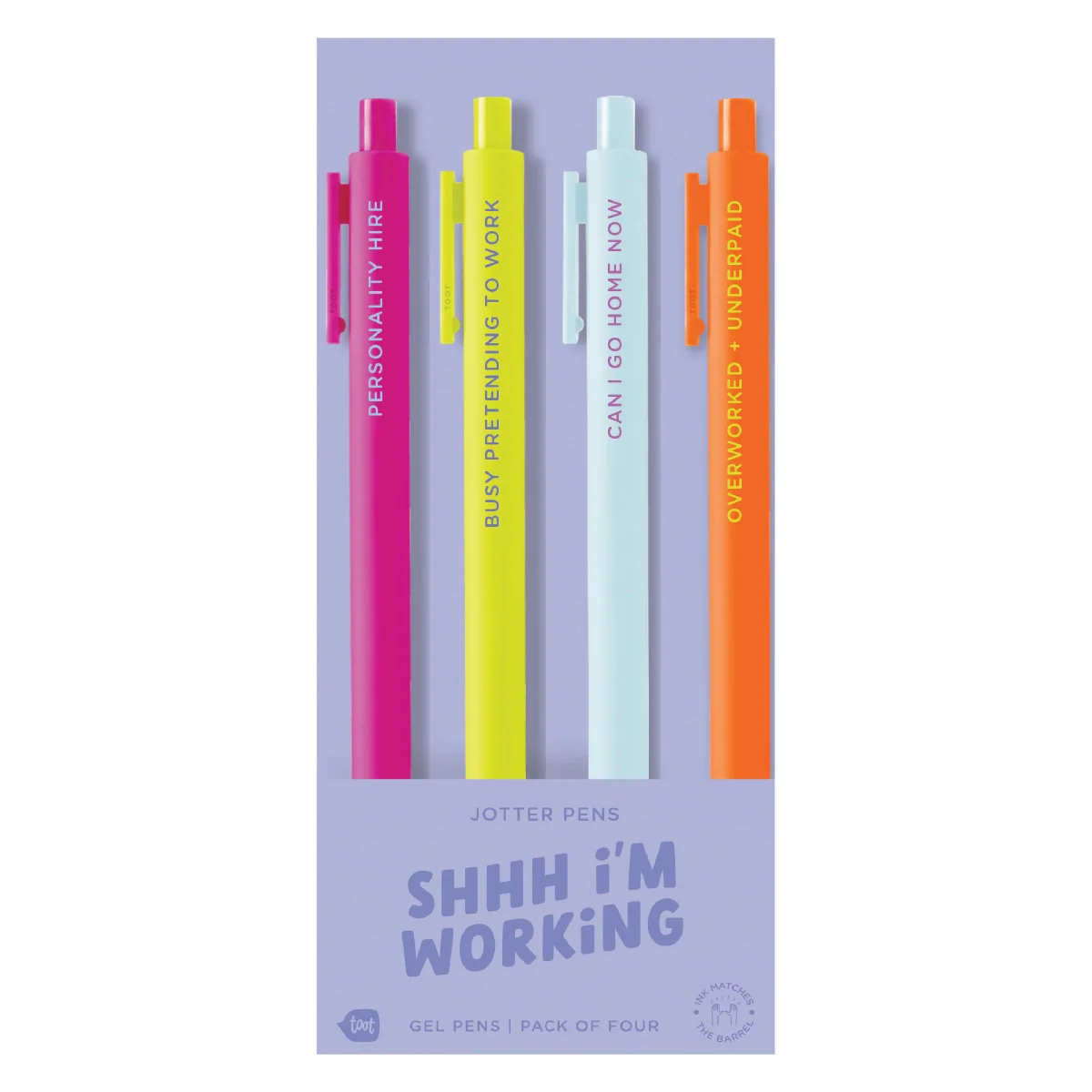 Jotter Pen Set: Shhh I'm Working