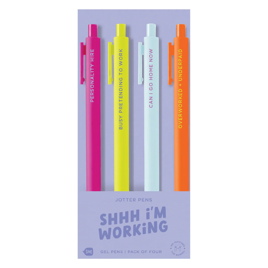 Jotter Pen Set: Shhh I'm Working