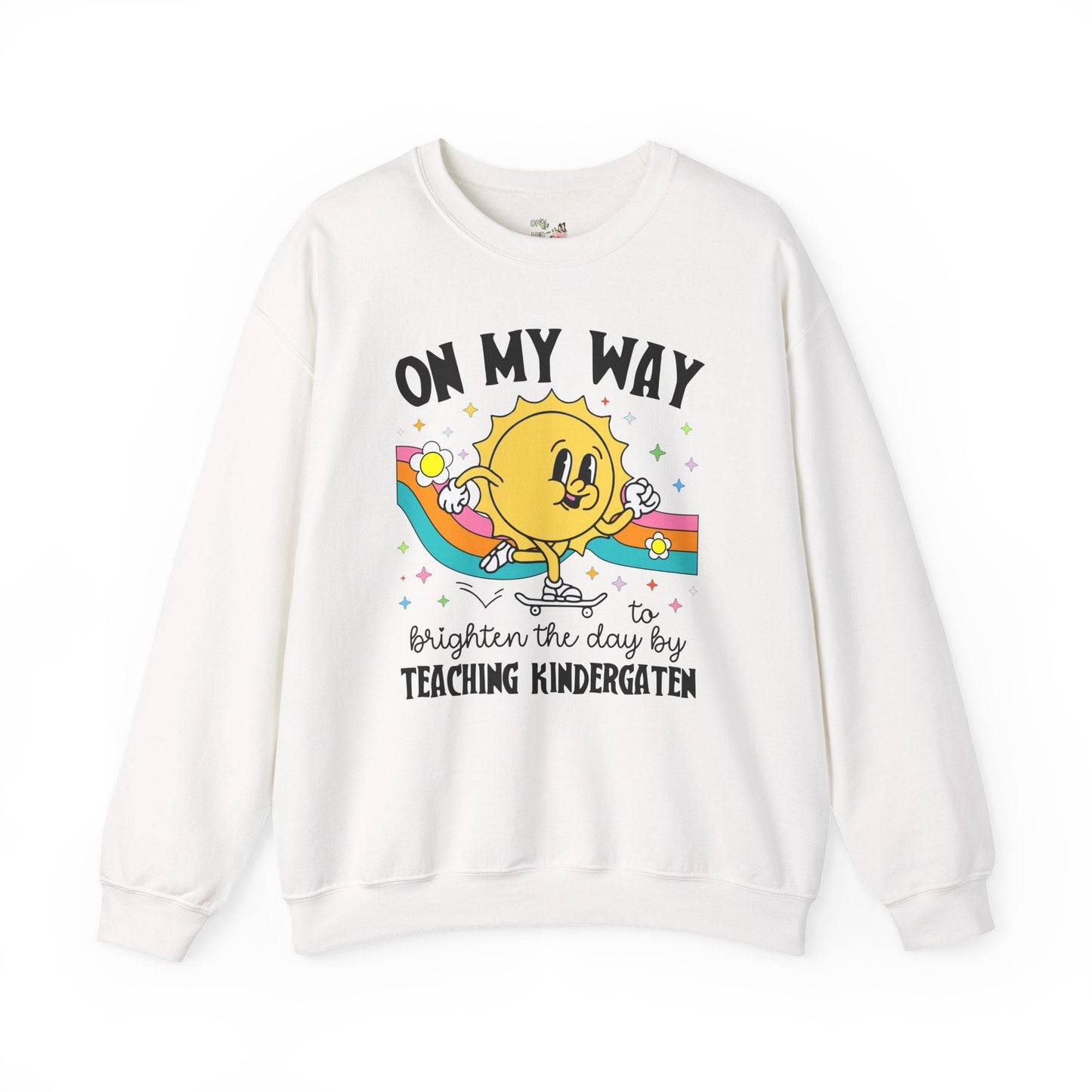 Kindergarten Teacher Sweatshirt with Sun
