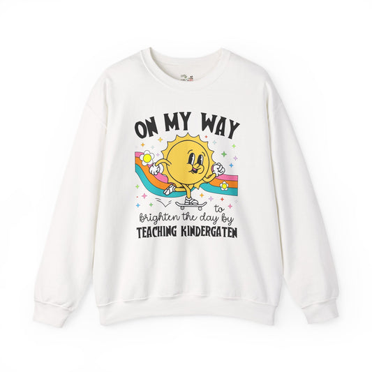 Kindergarten Teacher Sweatshirt with Sun