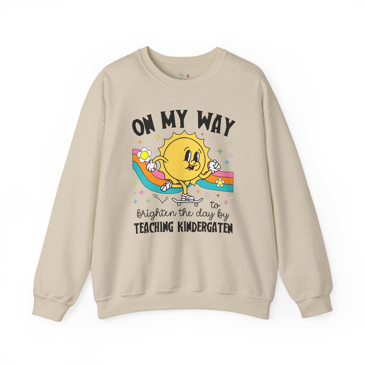 Kindergarten Teacher Sweatshirt with Sun