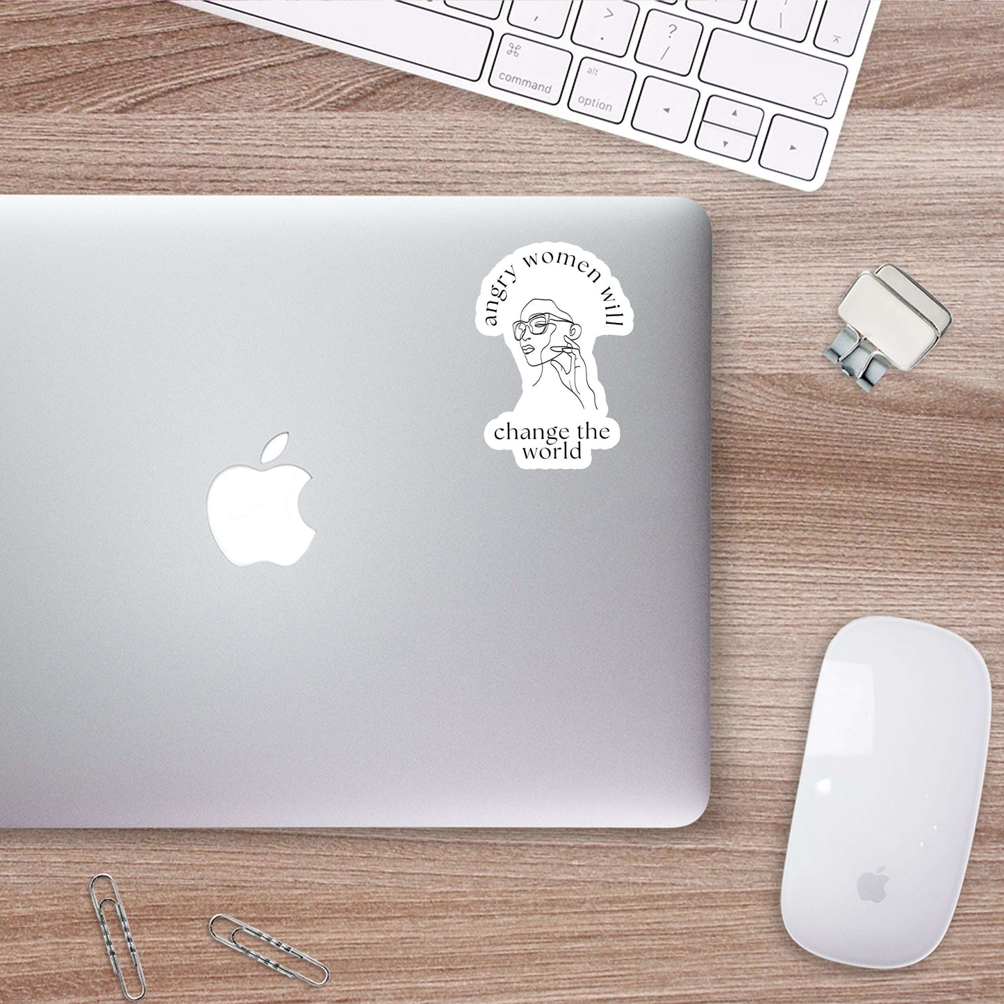 Angry Women Will Change the World Sticker