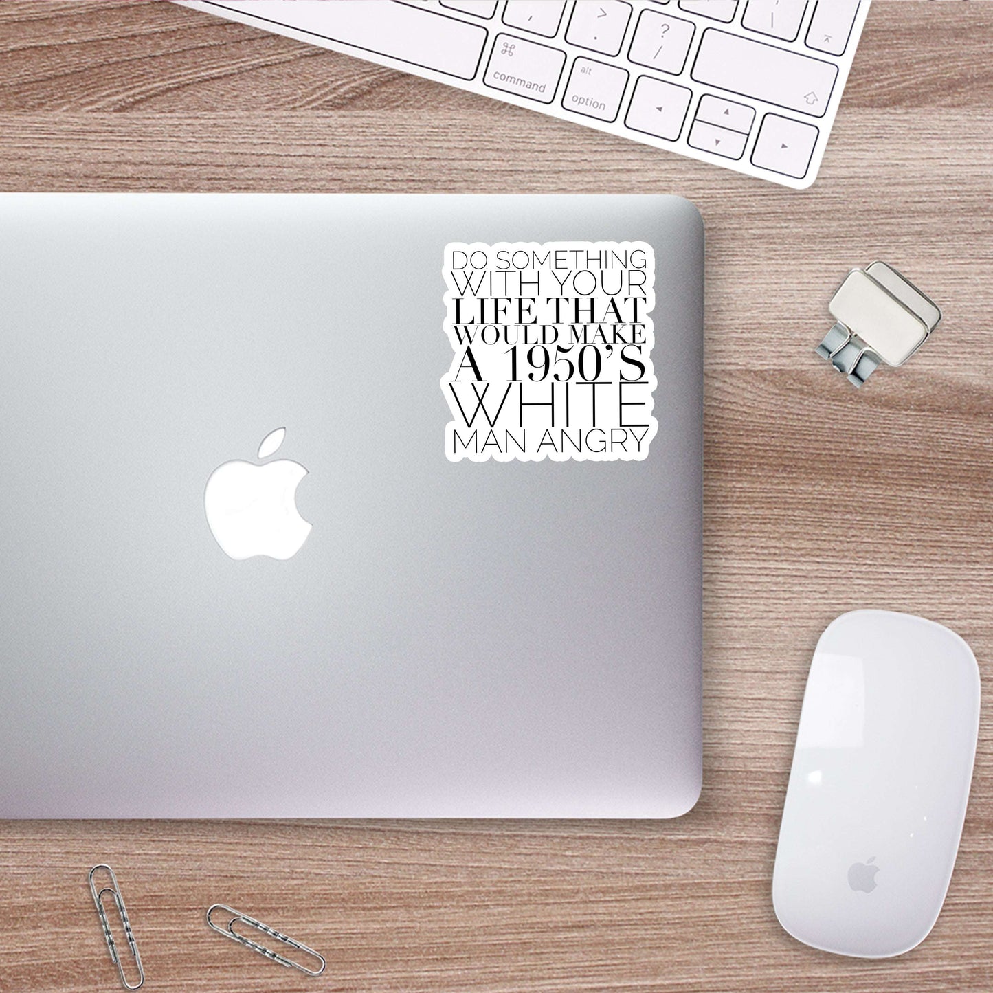 Make a 1950's White Man Angry Sticker