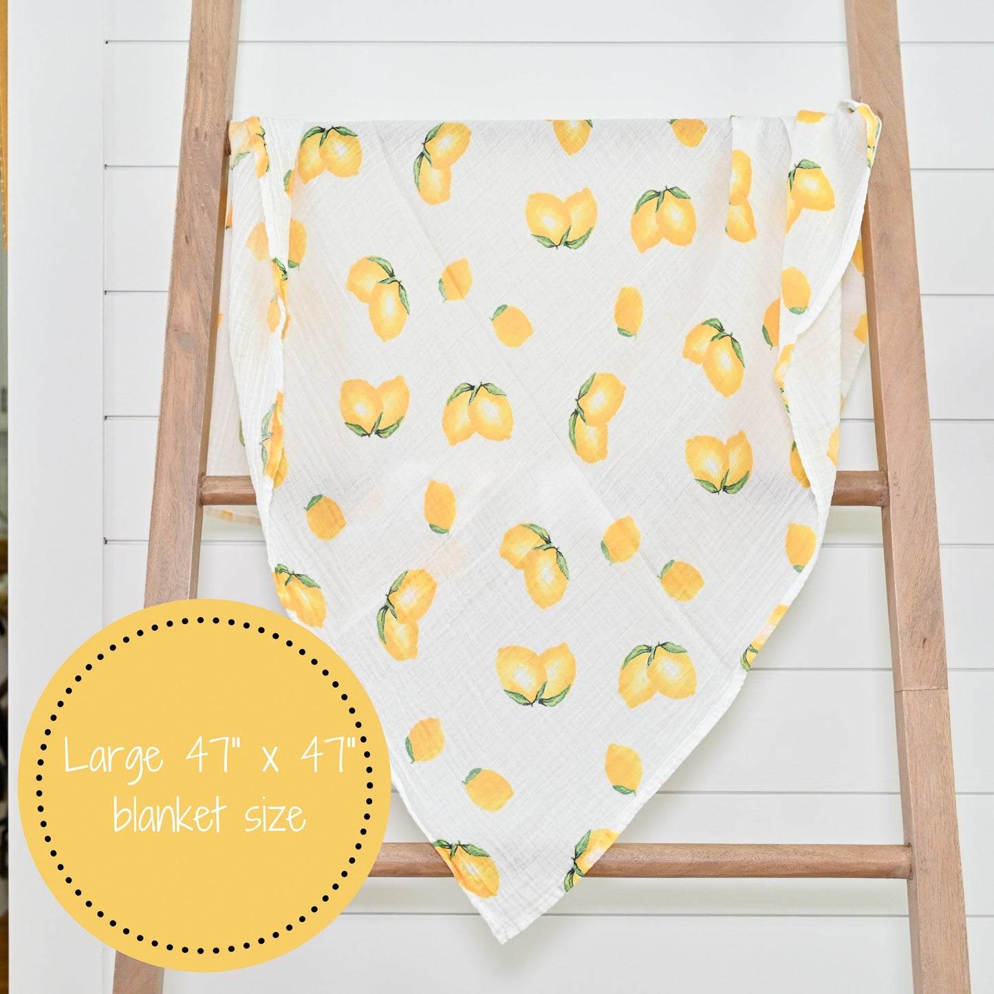 When Life Hands You Lemons Baby Muslin Swaddle Blanket
