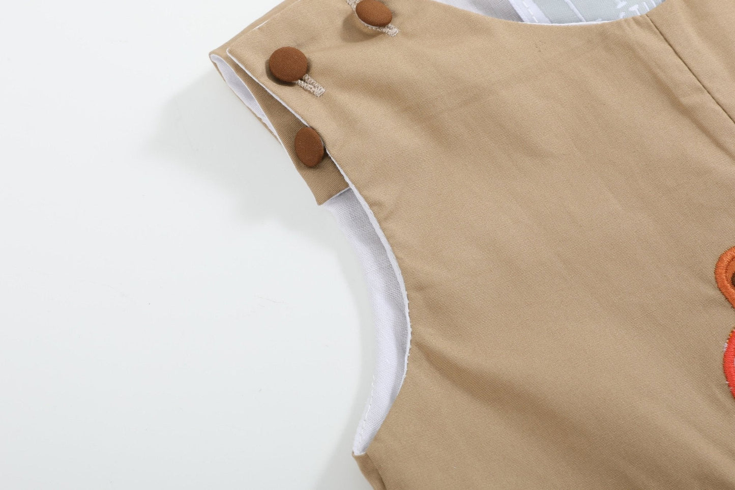 Light Brown Pumpkin Football Truck Longalls