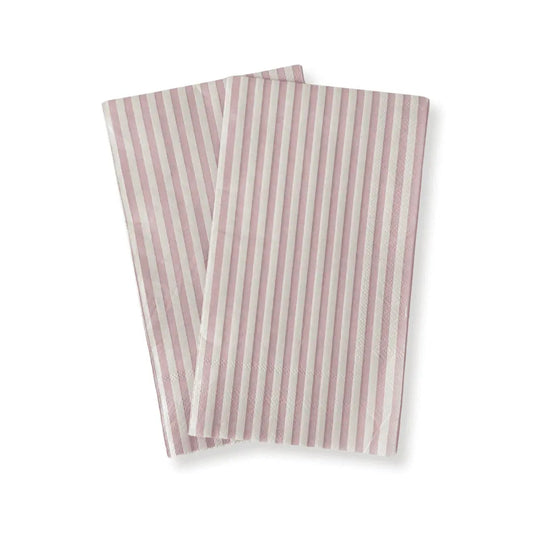 Light Pink Striped Guest Napkins, 24pcs