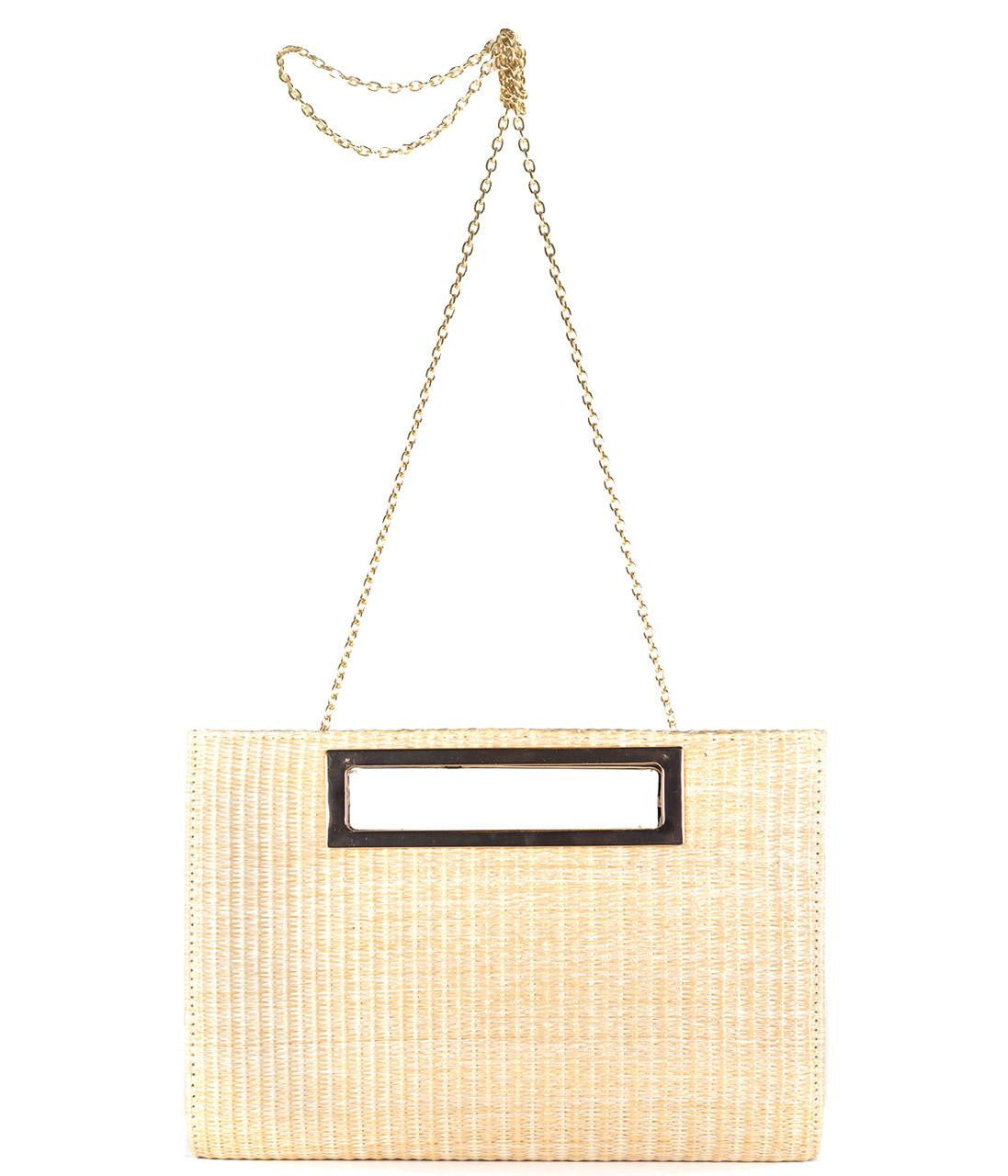Chloe Clutch - Straw