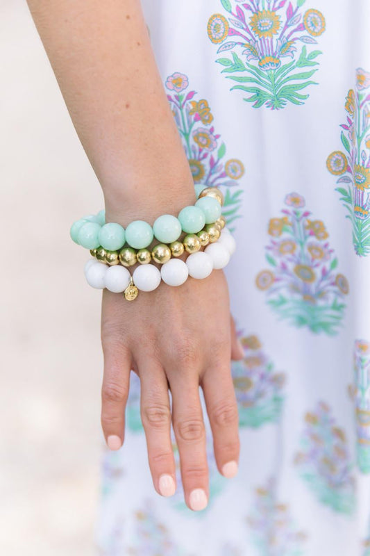 Georgia Beaded Bracelet - Quartz  (6 New Colors)