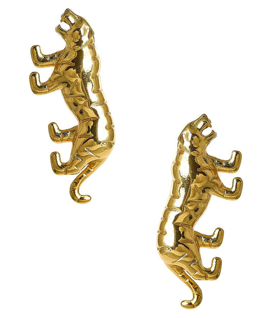 Gold Tiger - Stud Earring