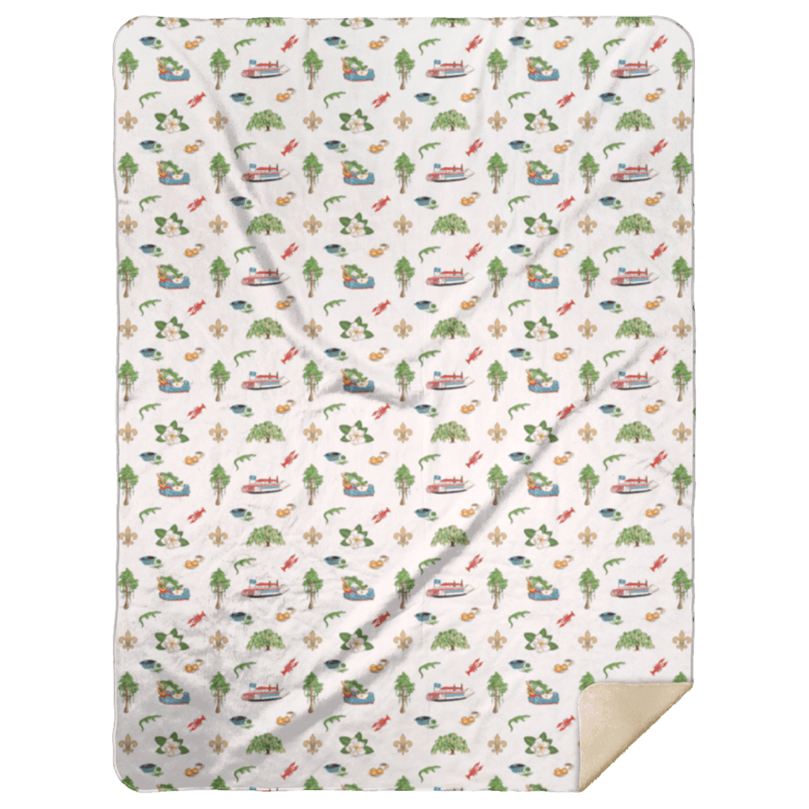 Louisiana Plush Throw Blanket 60x80 Soft Hometown Home Accent