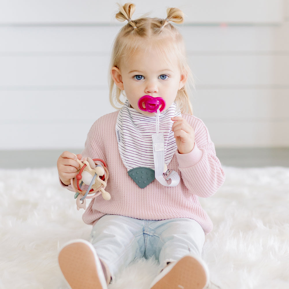 Banda Bib with Teether Attached  - Various Colors