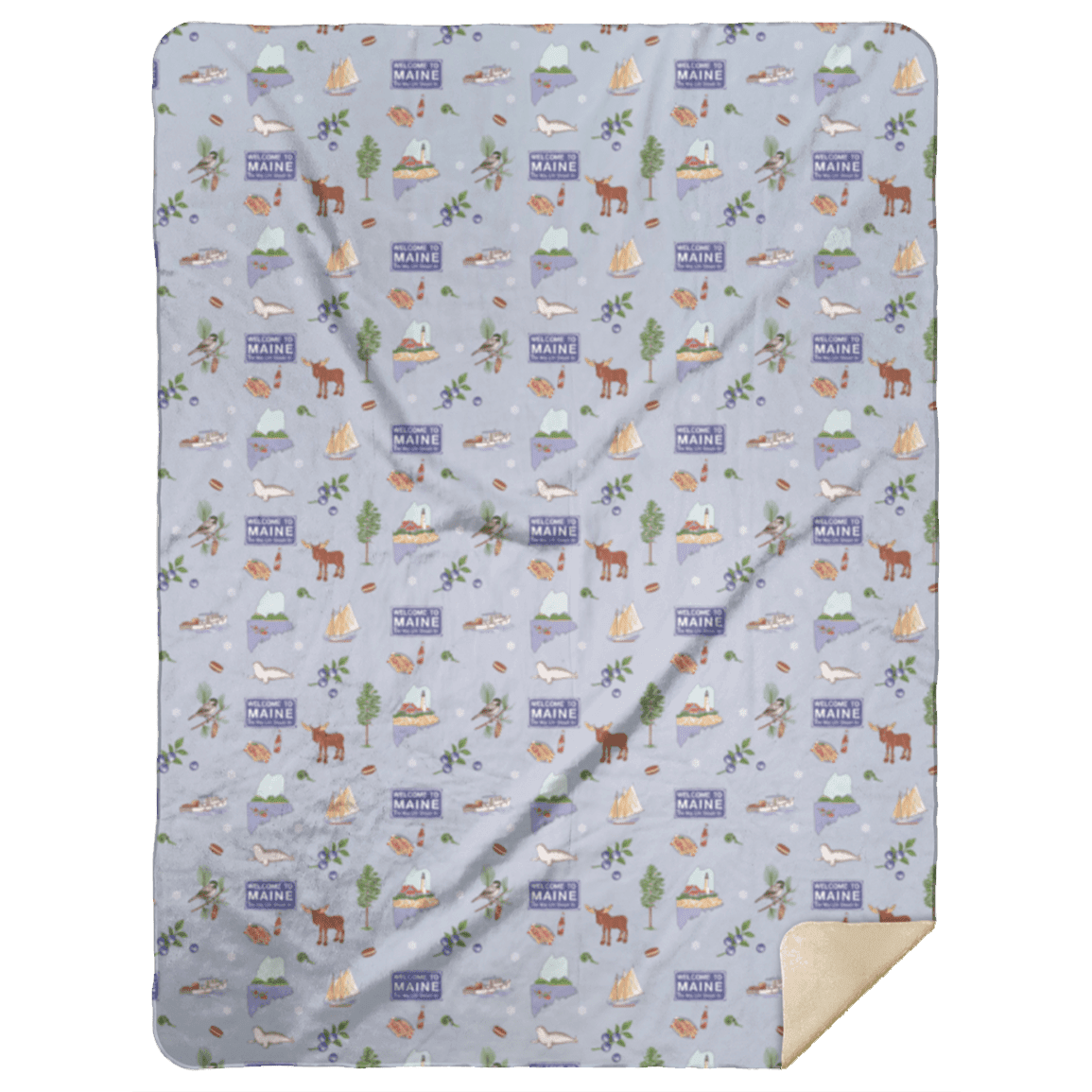 Maine Plush Throw Blanket 60x80 Meaningful Reminder of Home