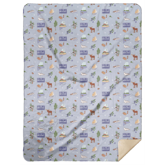 Maine Plush Throw Blanket 60x80 Meaningful Reminder of Home