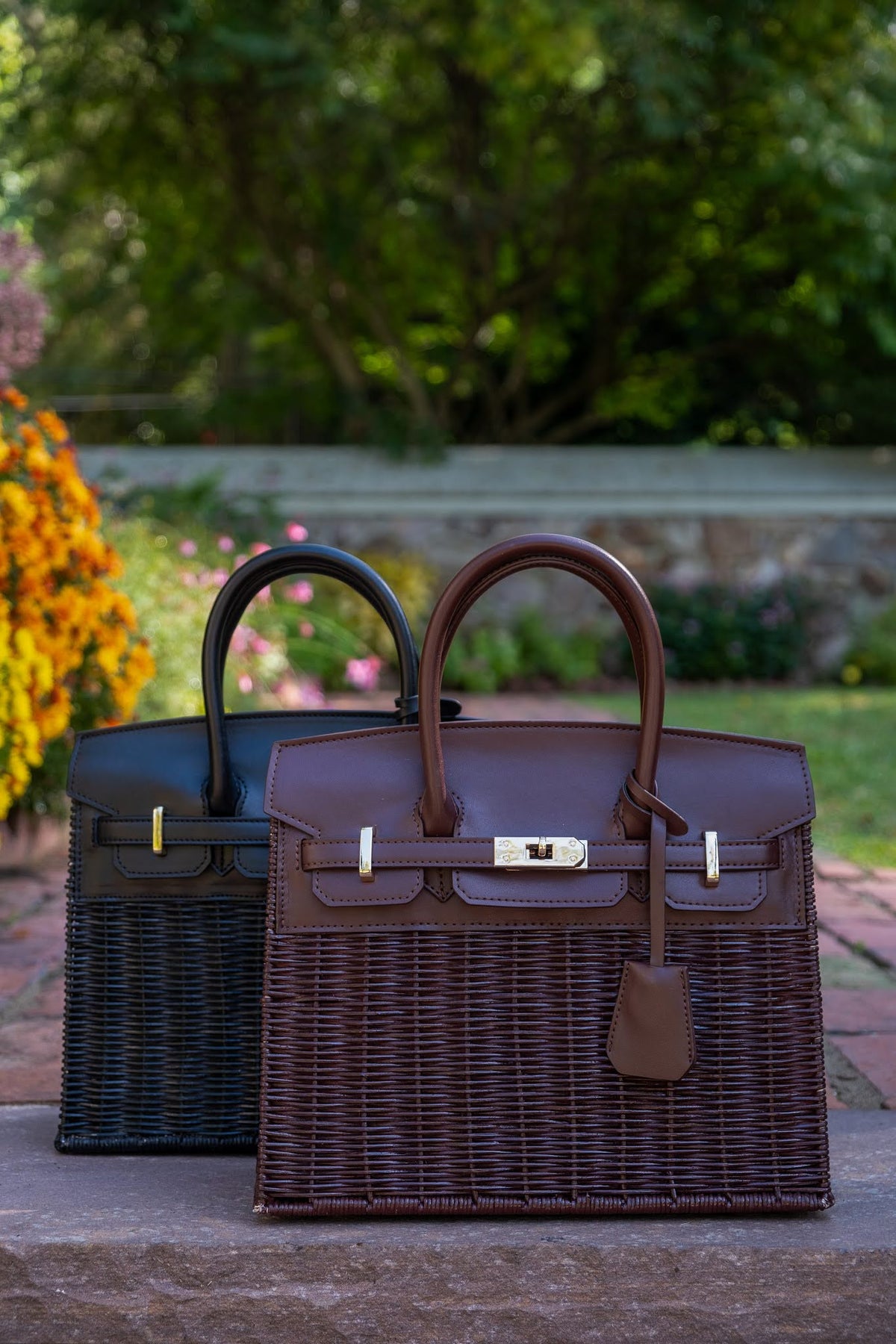 Margo Wicker Handbag- Solid Colors
