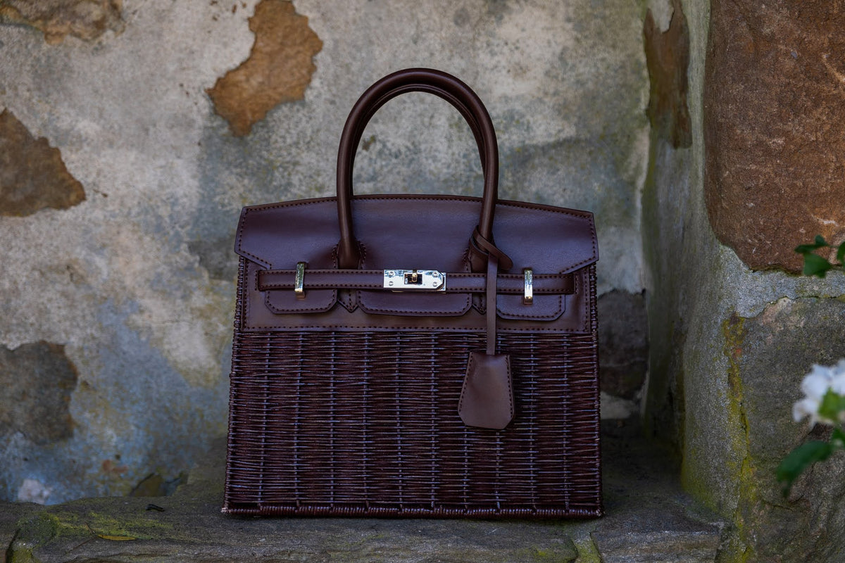 Margo Wicker Handbag- Solid Colors
