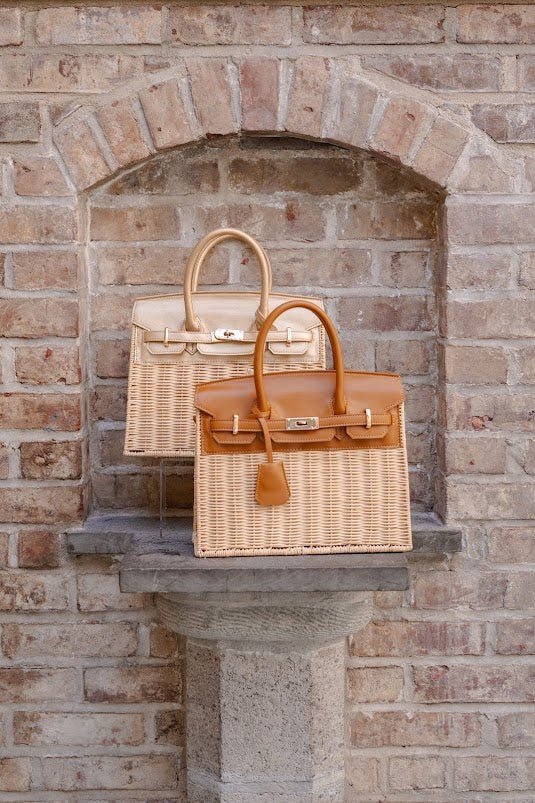 Margo Camel -  Wicker Handbag