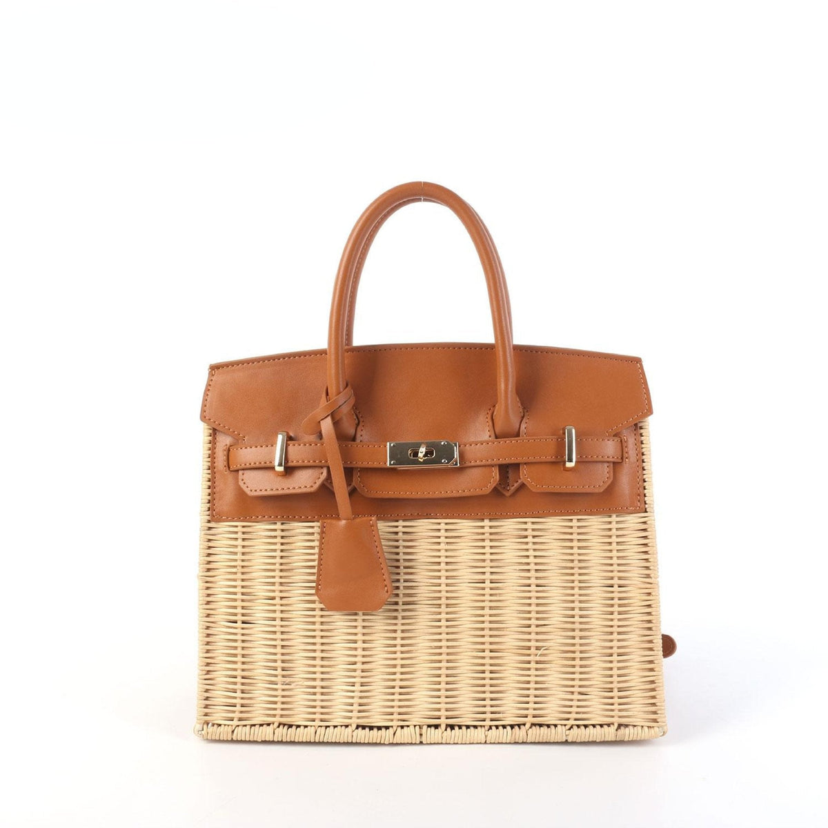 Margo Camel -  Wicker Handbag