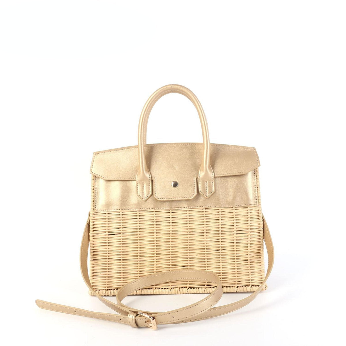 Margo Camel -  Wicker Handbag