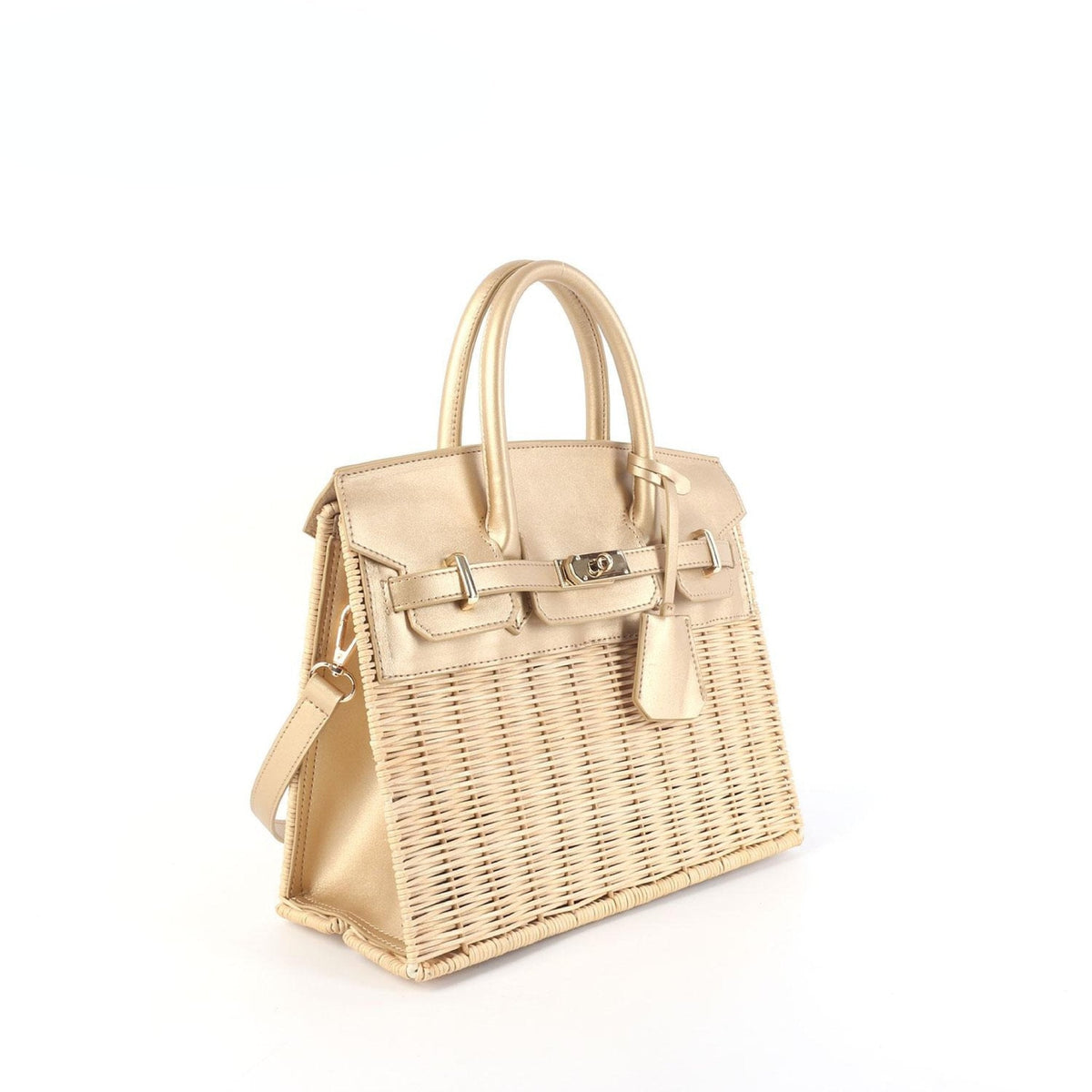 Margo Camel -  Wicker Handbag