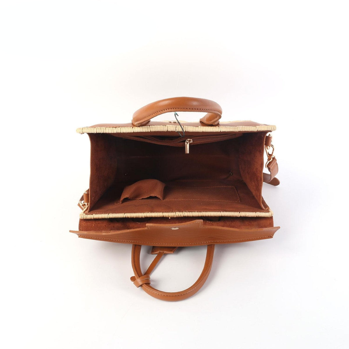 Margo Camel -  Wicker Handbag