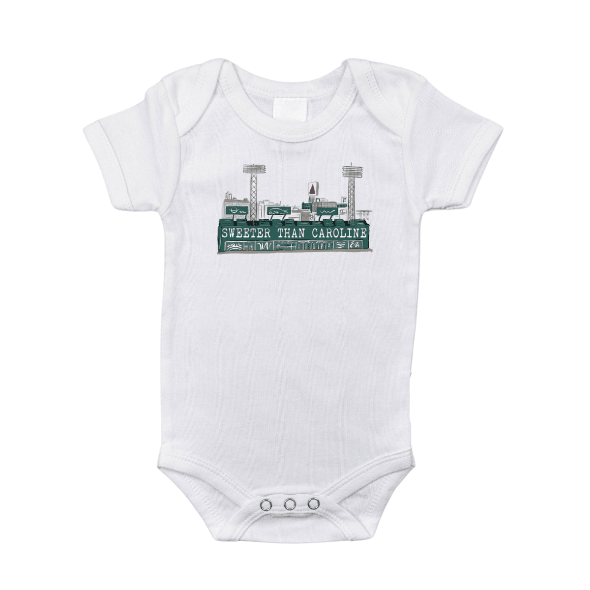 Massachusetts Sweeter than Caroline Baby Onesie | Organic Cotton