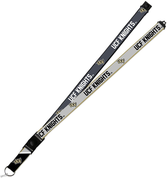 University of Central Florida Knights UCF Lanyard Keychain 2-sided Breakaway Clip Gray