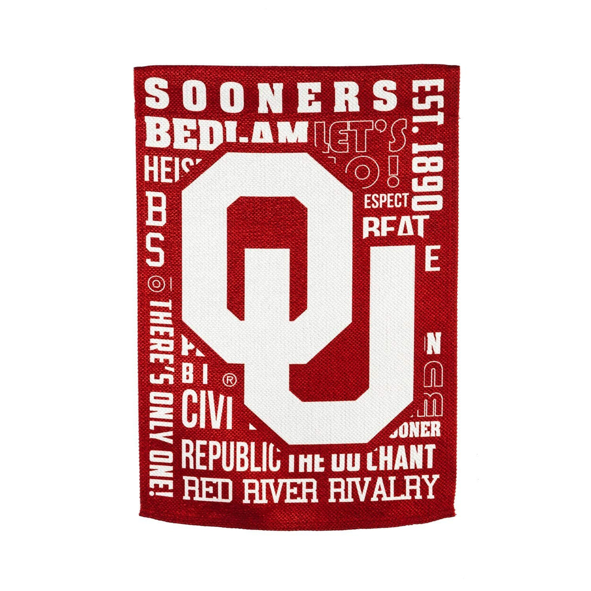 University of Oklahoma Sooners Premium Double Sided Garden Flag Banner, Fan Rules Design, 13x18 Inch, Display Stand Sold Seperately, Officially Licensed