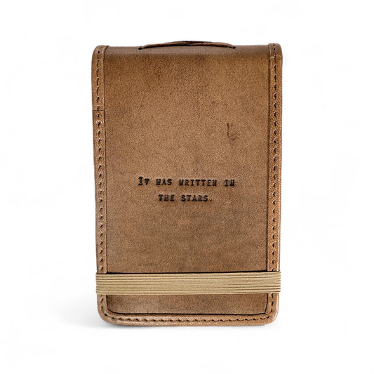 Mini Leather Journal –  It Was Written In The Stars