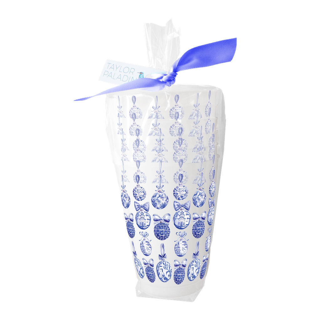 Chinoiserie Ornaments Frosted Cup
