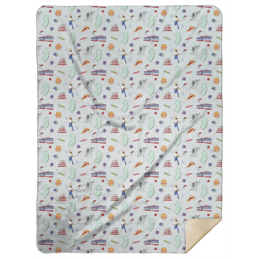 New Jersey Plush Throw Blanket 60x80 Meaningful Reminder of Home